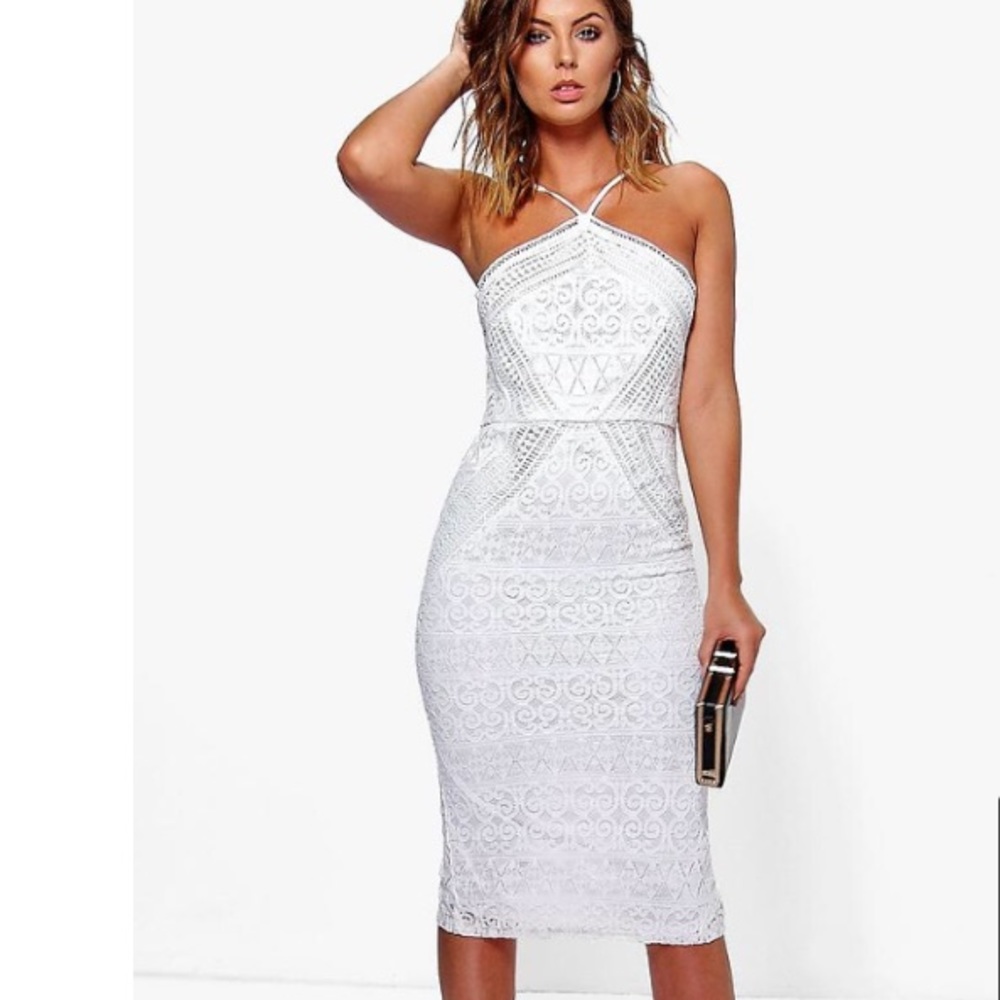 White lace dress